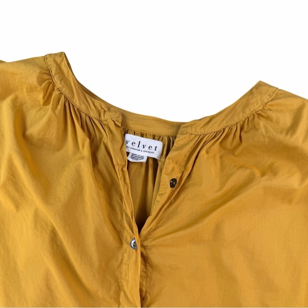 Velvet By Graham & Spencer Anthropologie Women’s Jacoba Henley Blouse Size M - Picture 4 of 8